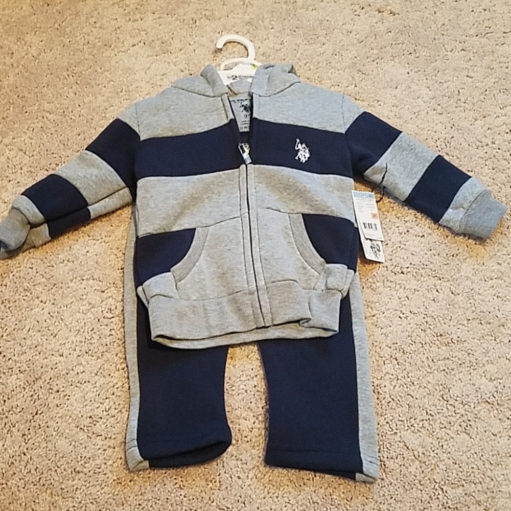2 piece U.S.Polo Assn jogging suit - Picture 1 of 4